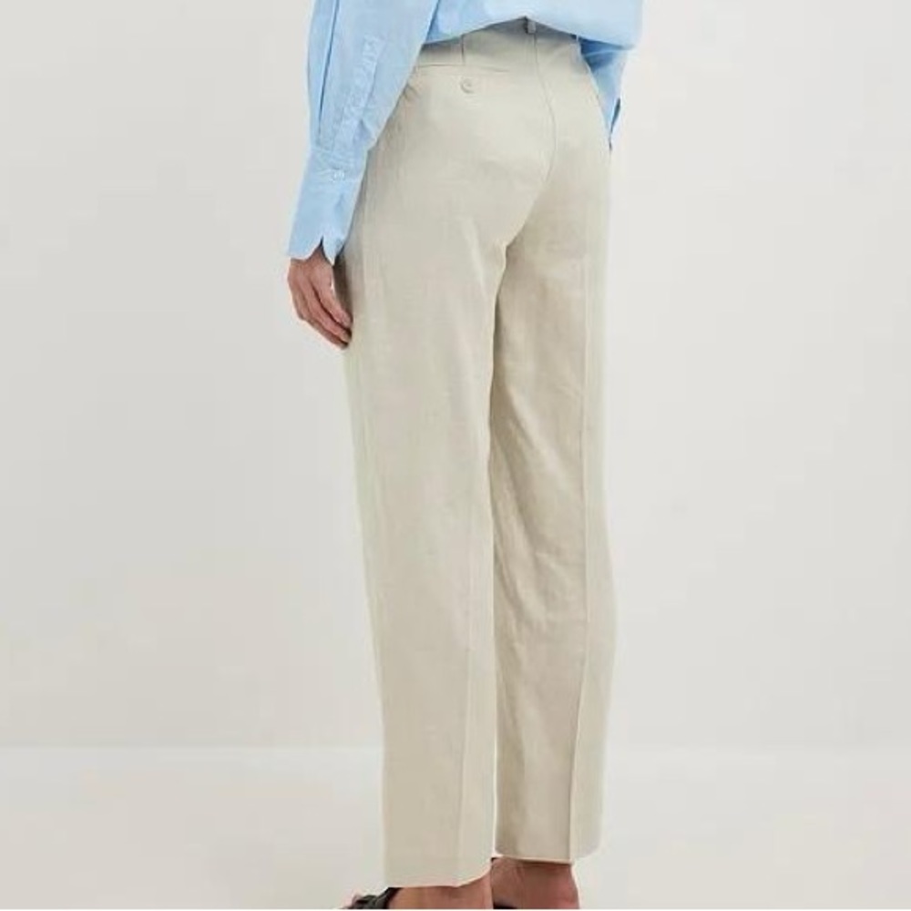 NA-KD Linen Cropped Pants
